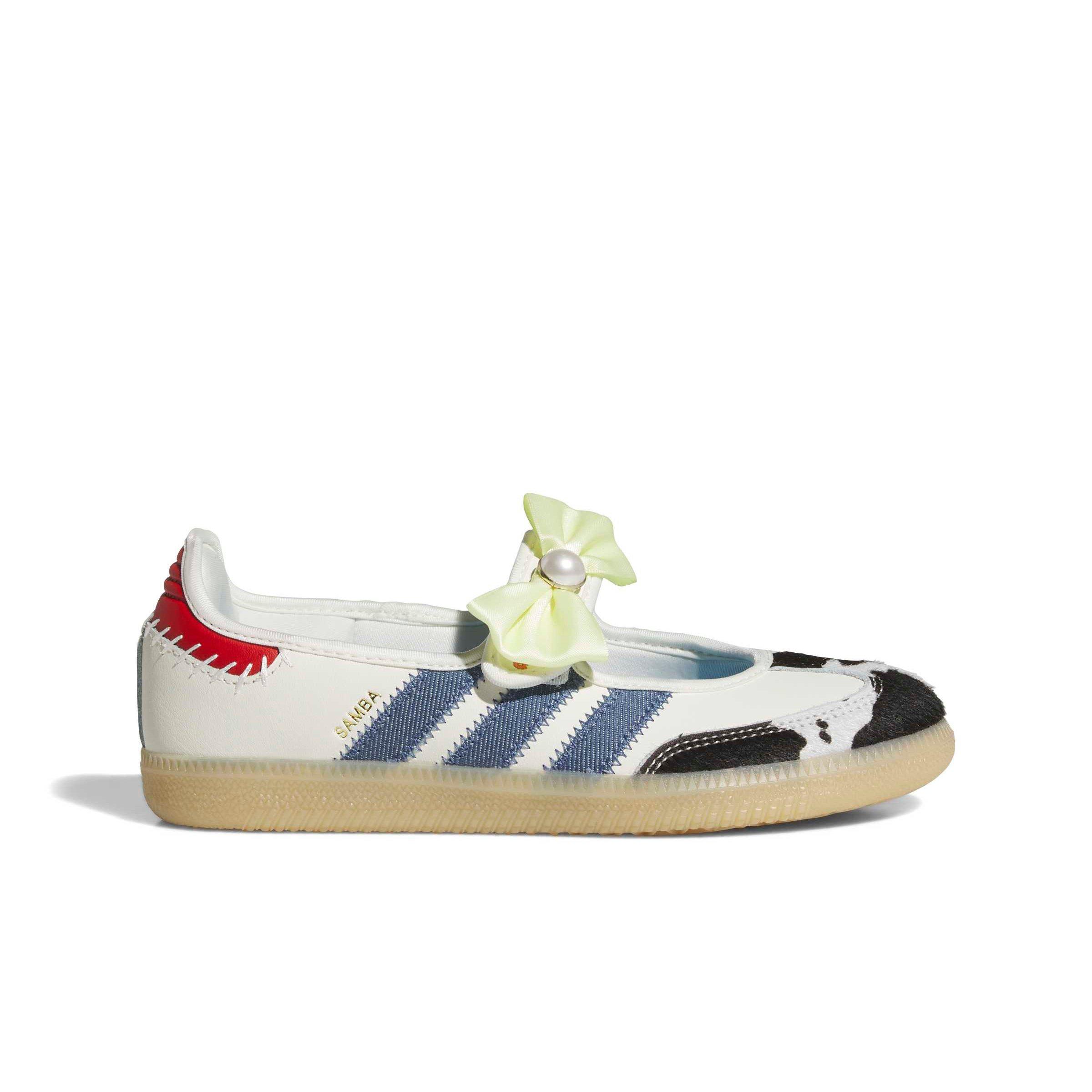 adidas Originals Pixar Toy Story Samba Jane "Off White/Core Black/Gum 3" Grade School Girls' Shoe - OFF WHITE/BLACK/GUM